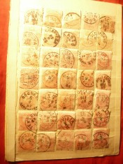 Lot 35 Timbre Ungaria 5k -Stampile localitati Romania 1880-1900 foto
