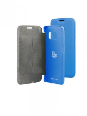 Husa Book Case Samsung S6 Edge g925 Blue foto