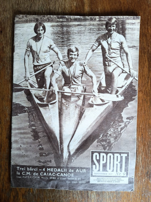 Revista Sport nr. 9 / 1977 , Patzaichin / CSP foto