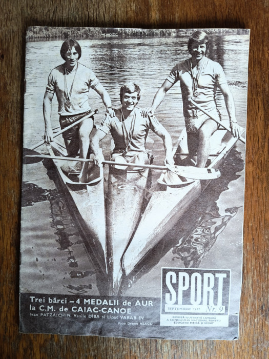 Revista Sport nr. 9 / 1977 , Patzaichin / CSP