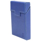Husa albastra din piele pentru pachet de tigari slim P27 Breckner
