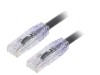 Patch cord TX6A 10Gig U/UTP Cat6a PVC Negru 0,5m, PANDUIT
