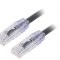 Patch cord TX6A 10Gig U/UTP Cat6a PVC Negru 0,5m