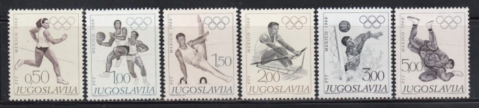 Iugoslavia 1968 - Jocurile Olimpice - Mexico City, MNH