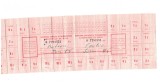 Legitimatie de masa (bon de cantina) student, ianuarie 1985 - Ministerul Educatiei si Invatamantului, complet