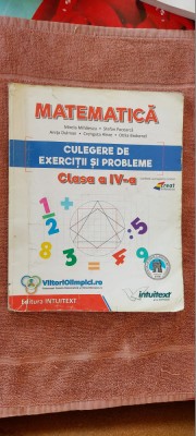 MATEMATICA CULEGERE DE EXERCITII SI PROBLEME CLASA A IV A PACEARCA ALEXE foto