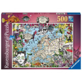 PUZZLE HARTA EUROPEI, 500 PIESE, Ravensburger