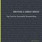 Writing a Great Movie: Key Tools for Successful Screenwriting