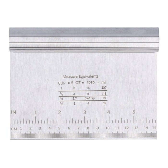 Spatula Pufo Pastry pentru taiere aluat, decorare glazura, crema la torturi, metalica, 15 cm