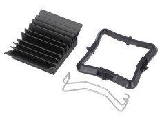 Radiator Extrudat cu Aripioare BGA Negru 25x25mm