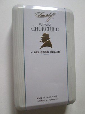 Pachet gol din tabla 4 belicoso cigars Davidoff-Winston Churchill edit.limitata foto