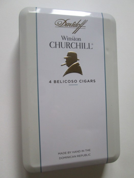 Pachet gol din tabla 4 belicoso cigars Davidoff-Winston Churchill edit.limitata