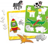 Sabloane magnetice pentru copii 3+ cu 20 planse si peste 60 forme