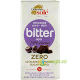Ciocolata Neagra 72% Cacao cu Acai Indulcita cu Stevie Ecologica/Bio 100g