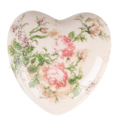 Decoratiune ceramica Inimioara 11x11x4 cm