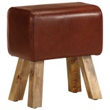Banca Bok gimnastica maro 38 cm piele naturala/lemn masiv mango
