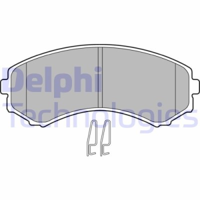 Delphi set placute frana, frana disc foto