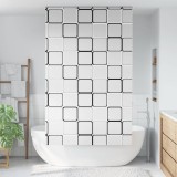VidaXL Jaluzea cu rolă de duș 130x240 cm lățime material 126 cm