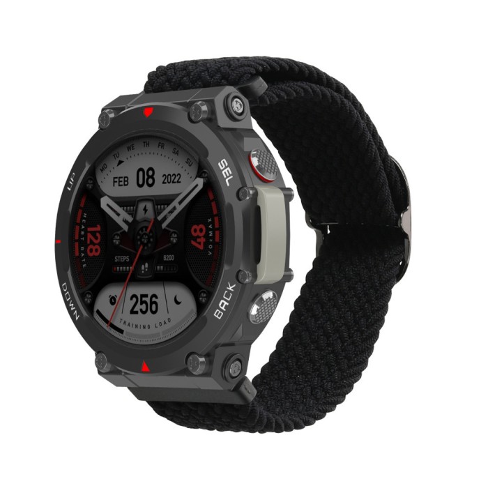 Curea kwmobile pentru Huami T-Rex 2, Nylon, Negru, 59598.01
