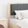 VidaXL Tăblie tapițată Maro 80 cm Lemn de pin masiv și stofă 879090