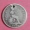 Monedă argint 4 pence 1854 deteriorată