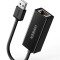 ADAPTOR RETEA Ugreen, &quot;CR110&quot; USB 2.0 to RJ-45 10/100 Mbps Adapter, LED, negru &quot;20254&quot; (timbru verde 0.18 lei) - 6957303822546