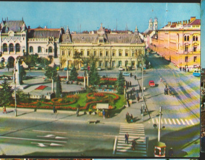 CPI B14030 CARTE POSTALA - ORADEA, PIATA VICTORIEI foto