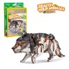Cubic Fun - National Geographic Animale Salbatice Puzzle 3D Lup Cenusiu 58 piese