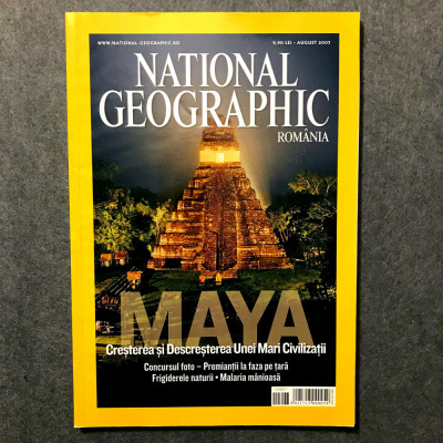Revista National Geographic Rom&amp;acirc;nia 2007 August, vezi cuprins foto