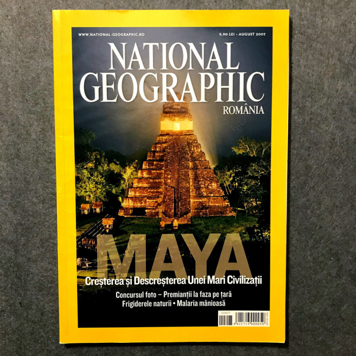 Revista National Geographic Rom&acirc;nia 2007 August, vezi cuprins