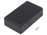 Carcasa Universala Neagra ABS TEKO 10012-B.9 Cu Clapeta Compacta 60x99x30mm