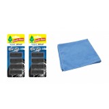 Odorizant auto Wunder- Baum Vent 2 Pack New Car si Laveta Microfibra 30x40cm