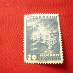 Timbru Austria 1935 - Aviatie , val. 20g , sarniera