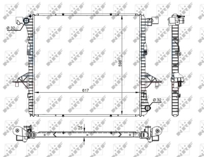NRF 59145 Radiator, racire motor foto