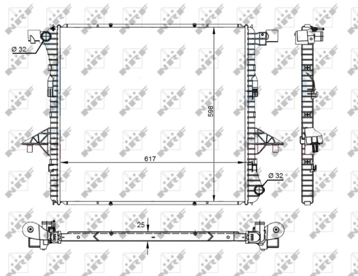 NRF 59145 Radiator, racire motor