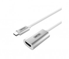 Adaptor UNITEK Y-6316 USB type-C Male - HDMI Female 4K argintiu foto