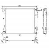 Radiator racire Kia Soul (Am), 02.2009-2014, Motorizare 1, 6 90/93kw Benzina, tip climatizare Cu/fara AC, cutie Manuala, dimensiune 480x398x16mm, Cu, Rapid