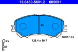 ATE 13.0460-5691.2 set placute frana,frana disc