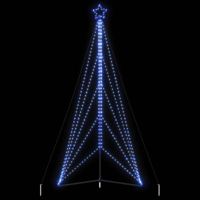 Pom de Crăciun LED 615 LED-uri Albastru 404,5 cm foto