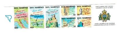 San Marino 1990 - turism, carnet filatelic neuzat foto