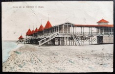 Constanta Baile de la Mamaia si Plaja 1910 ? - printata, color, necirculata, Editura D.Nicolaescu foto