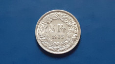 Elvetia , 1/2 Franc 1955 foto