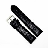 Cumpara ieftin Curea Ceas &bdquo;Shark Ocean&rdquo; Fleurus &ndash; Piele Veritabilă de Rechin, Negru cu
