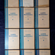Carte - Gazeta Matematica, Seria B, anul XXIII, nr. 1 - 12, Serie completa 1972