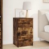 VidaXL Dulap de noapte Stejar afumat 38 x 38 x 66 cm Lemn compozit