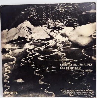 Jean Daetwyler &amp;lrm;&amp;ndash; Symphonie Des Alpes Ski-Symphony NM / VG+ vinil Lp disc Philips Elvetia muzica clasica contemporana foto