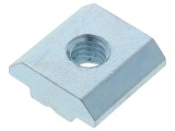 Piuliță oțel zincat M6 pentru profile 8mm