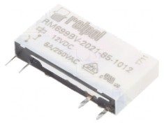 Releu electromagnetic SPST-NO 12V DC 6A 250V AC