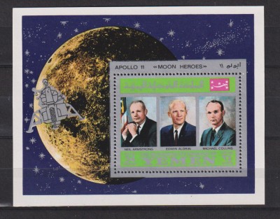 YEMEN COSMOS 1969 MI. BL. 167A MNH foto