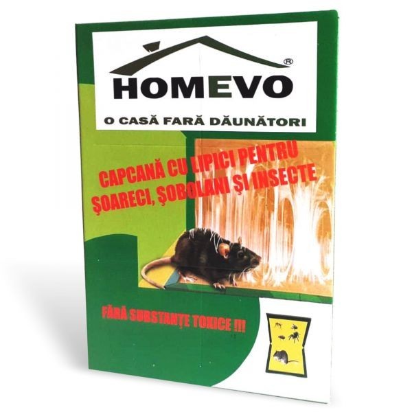 Capcana cu lipici pentru soareci si sobolani Homevo
